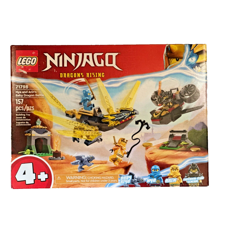 LEGO Ninjago Dragons Rising Nya and Arin's Baby Dragon Battle 71798 New‎ Sealed